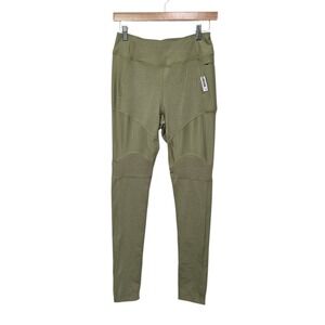 NWT Gymshark True Texture Leggings Washed Khaki Green High Waisted Womens Medium